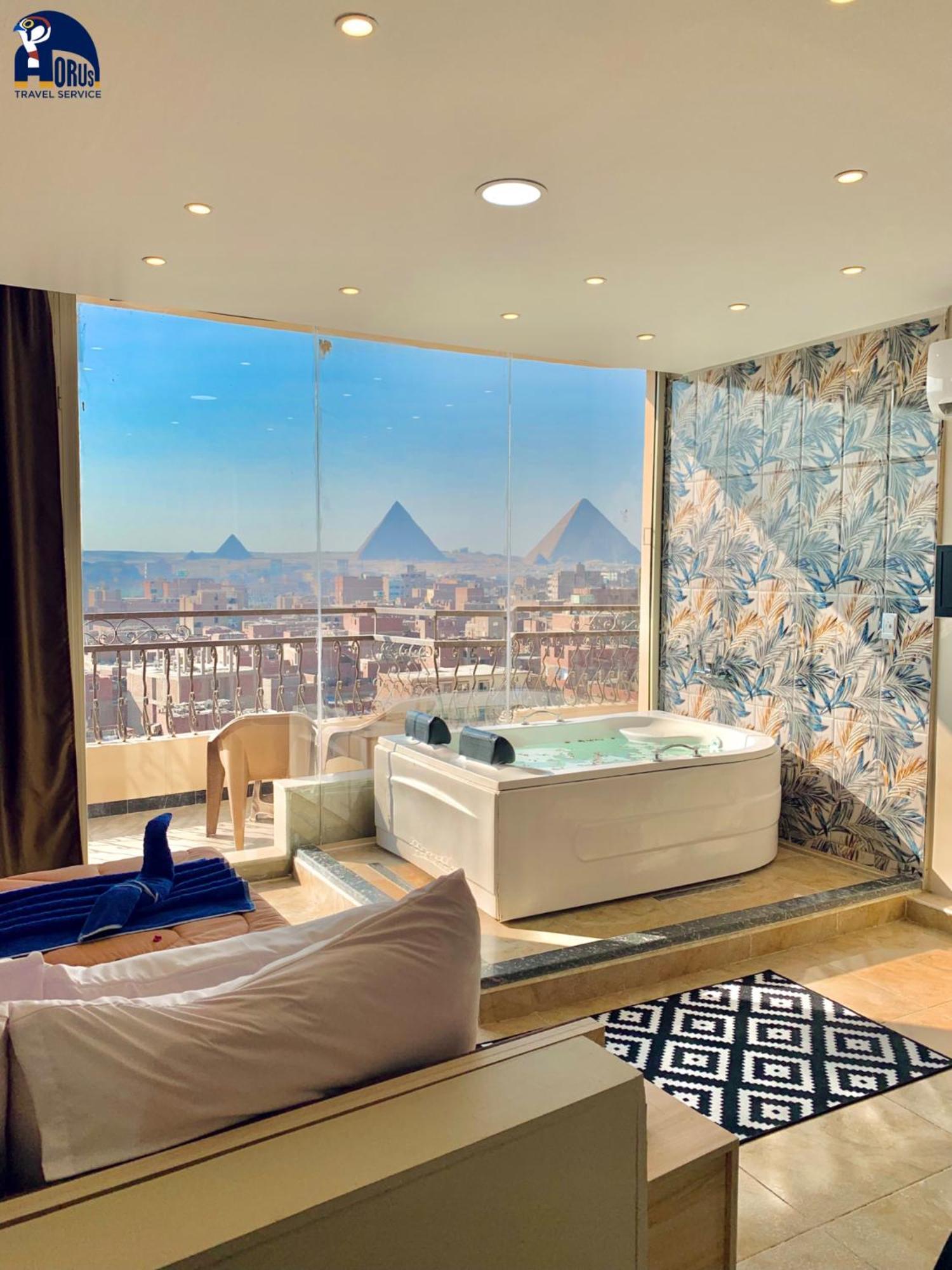 Horus Horizon Inn Pyramids View Kafret el-Gabal Eksteriør billede